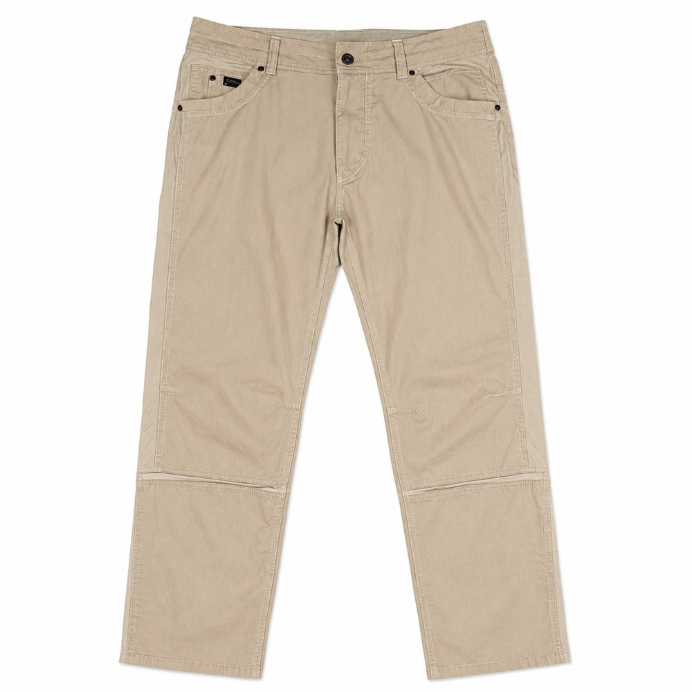 KUHL Radikl Hiking Pants Men's 34x32 Khaki Tan Stretch Hybrid Work Gorpcore Hike